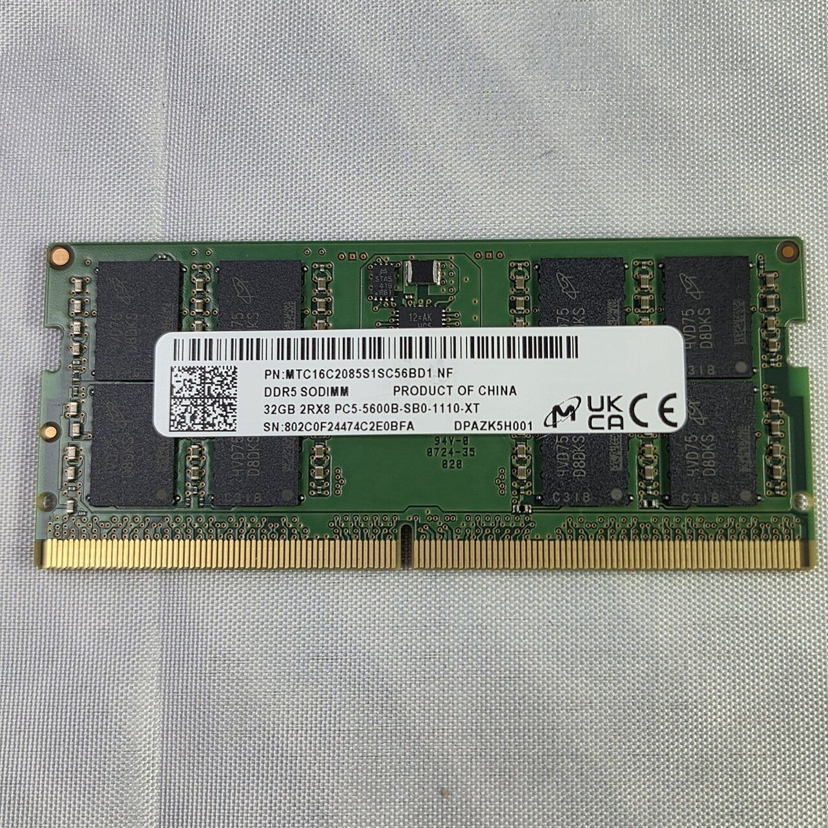 Thanh RAM DDR5 SO-DIMM Micron 32GB 5600MHz cho mini PC